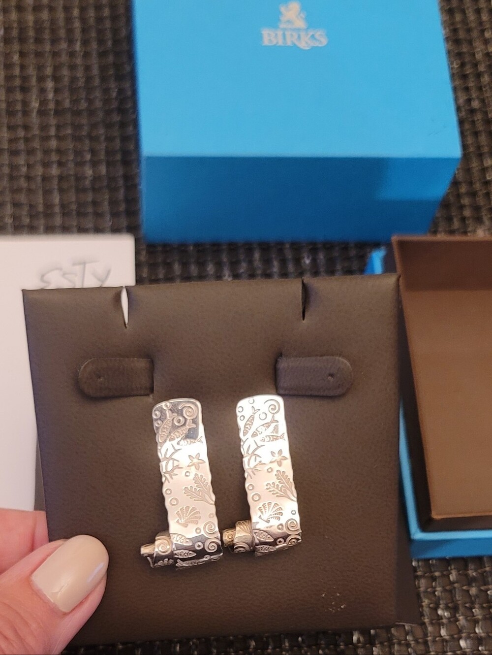 Birks Esty Sterling Silver Pierced Earrings